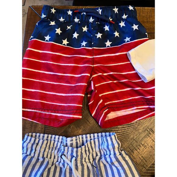 Boys Swim Lot Size 3T Cat & Jack Wonder Old Navy Trunks Rashguard Preowned - Picture 10 of 15